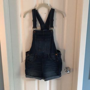 Jean overall shorts